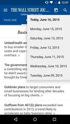 The Wall Street Journal android App screenshot 4